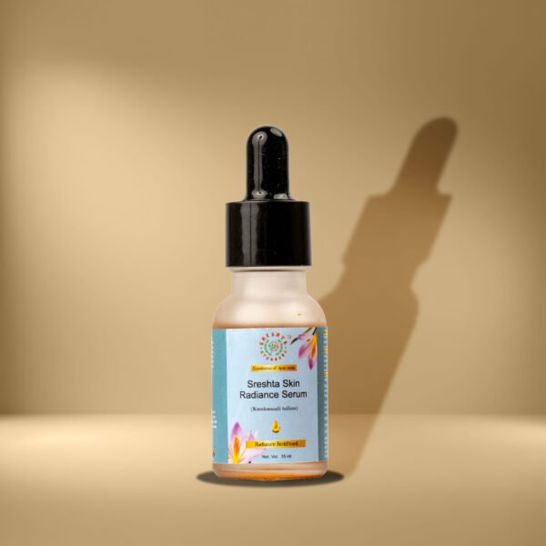 Sreshta Radiance glow serum 15ml | Ayurvedic Radiance glow serum for Men & Women | Reduces fine lines and wrinkles, Hyperpigmentation and blemishes, darkspots - Image 3