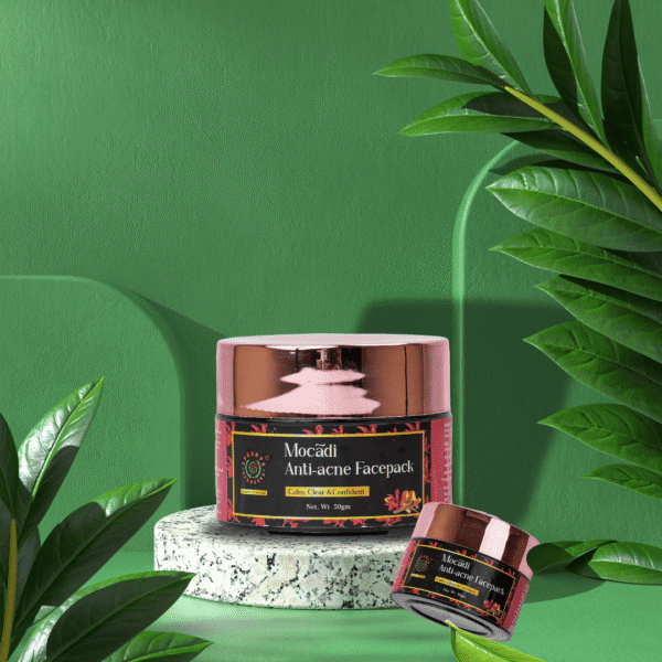 Mocadi Anti acne Face Pack 50gm | Ayurvedic Anti acne face pack for Men & Women | Help to fade acne scars - Image 4