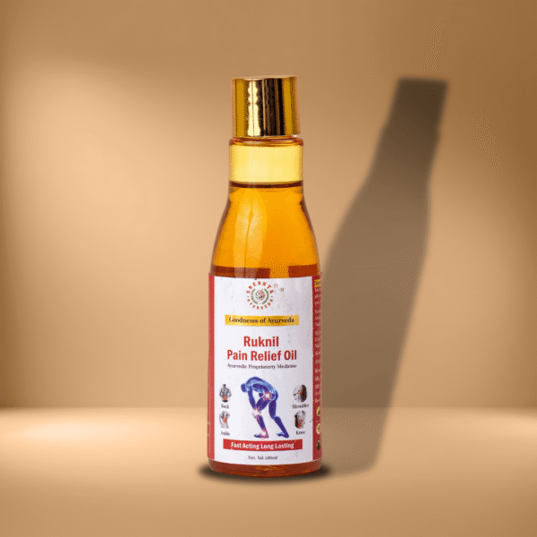 Ruknil Pian Relief Oil for Back, Knee,Ankle and Shoulder 100ml | Ayurvedic Pian Relief Oil for both Men & Women | Relieves swelling & pain in joints - Image 3