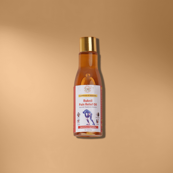 Ruknil Pian Relief Oil for Back, Knee,Ankle and Shoulder 100ml | Ayurvedic Pian Relief Oil for both Men & Women | Relieves swelling & pain in joints - Image 4