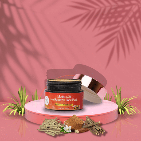 Madhukadi Tan Removal Face Pack 50gm | Ayurvedic Tan Removal Face Pack for Men & Women | Skin Brightening | Tan Reduction | Remove Blemishes - Image 2