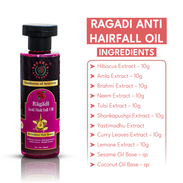 Ragadi Anti Hairfall Oil | Ayurvedic Hair Oil for Men, Women and Kids | Anti Hairfall Oil 100ML | Hair Fall Control and Hair Growth Oil - Image 6