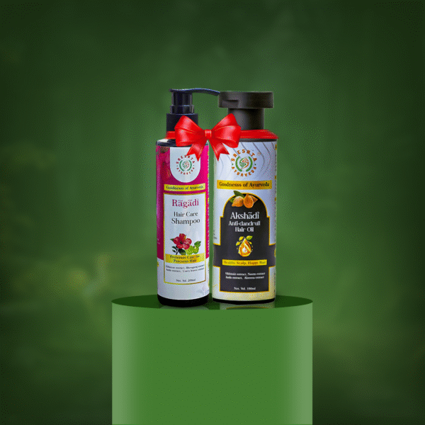 Akshaadi Antidandruff oil + Ragaadi Hair Care Shampoo